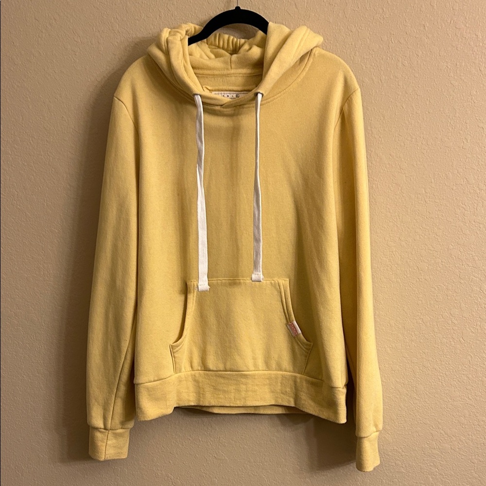Reflex Yellow Hoodie with White Accents
Size XL